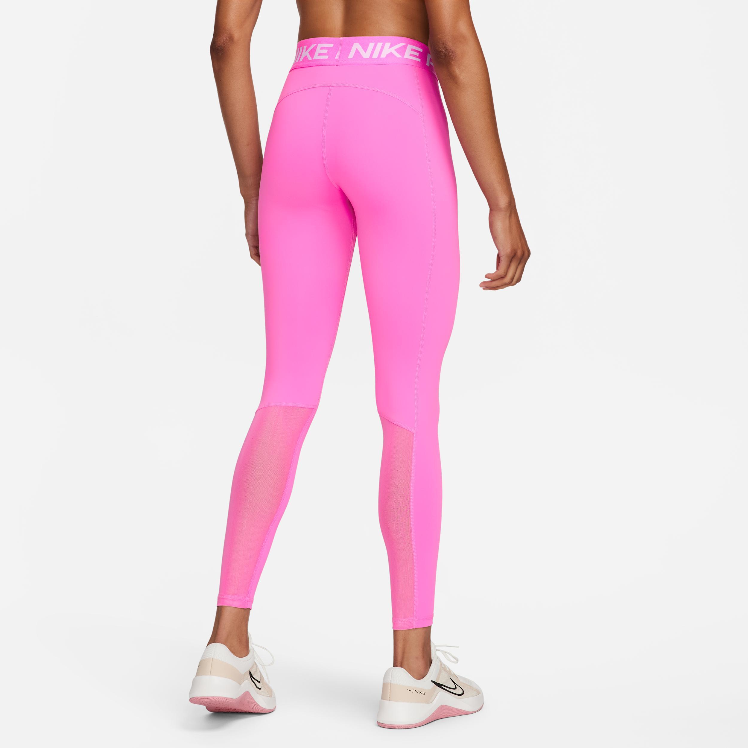 Women's Nike Pro Mid-Rise Mesh-Paneled Leggings Product Image