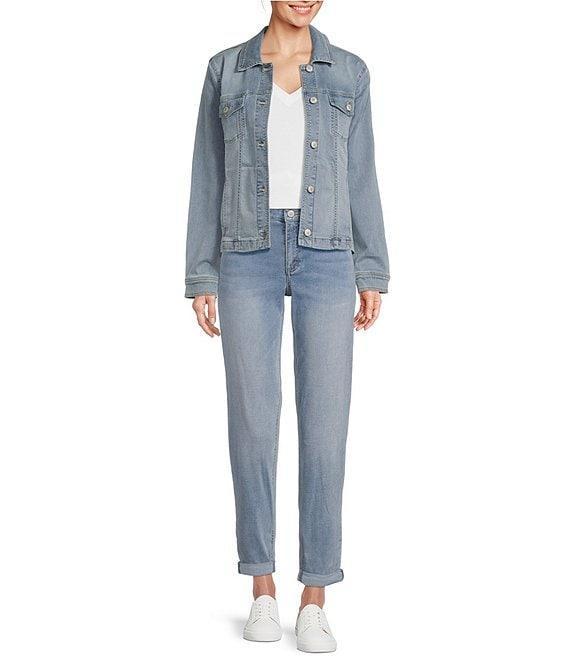 Tommy Bahama Leila Point Collar Long Sleeve Denim Jacket Product Image