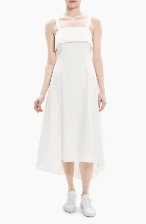 Flap Square-Neck Midi Dress Product Image