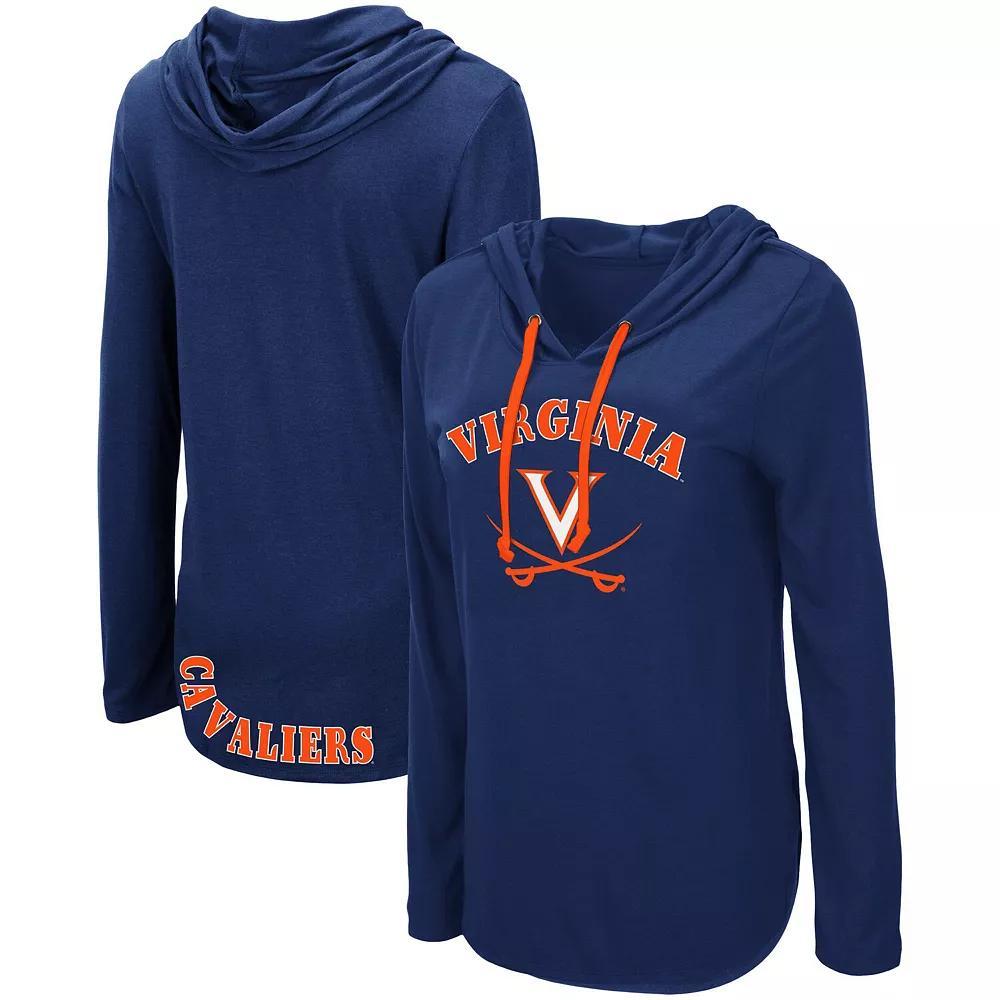 Womens Colosseum Virginia Cavaliers My Lover Hoodie Long Sleeve T-Shirt Blue Product Image