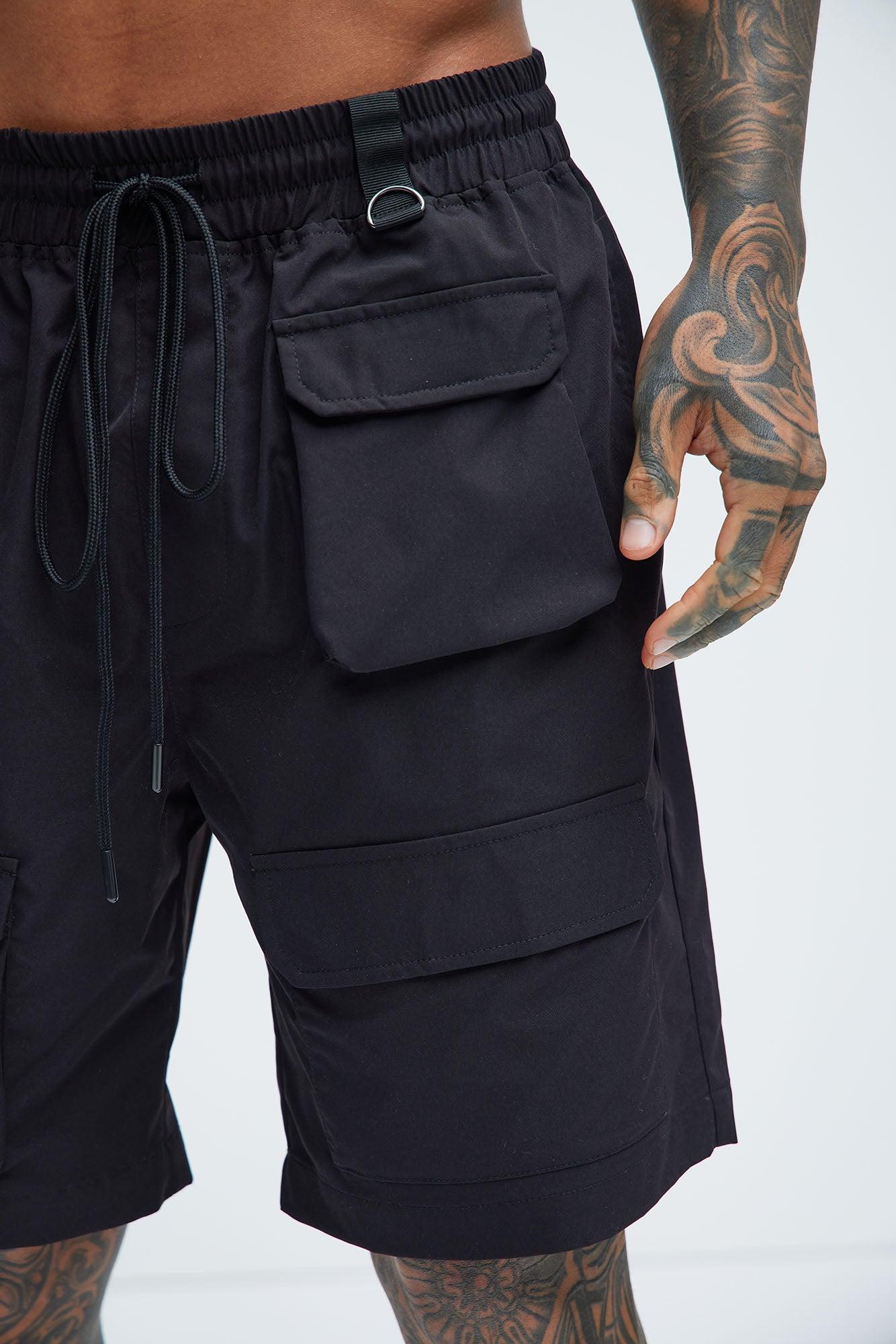 Get Right Utility Nylon Shorts - Black Product Image