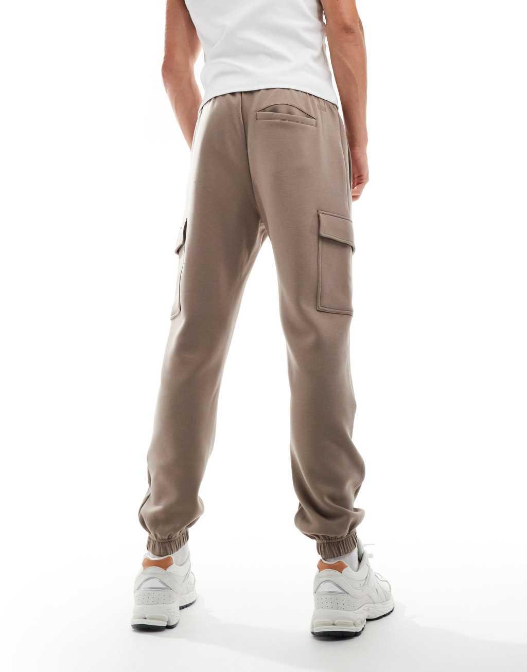 4505 Icon training quick dry performance cargo sweatpants in taupe gray  Product Image