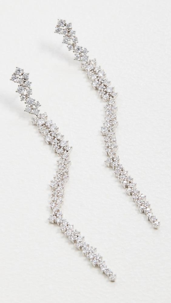 SHASHI Kalista Pave Earrings | Shopbop Product Image