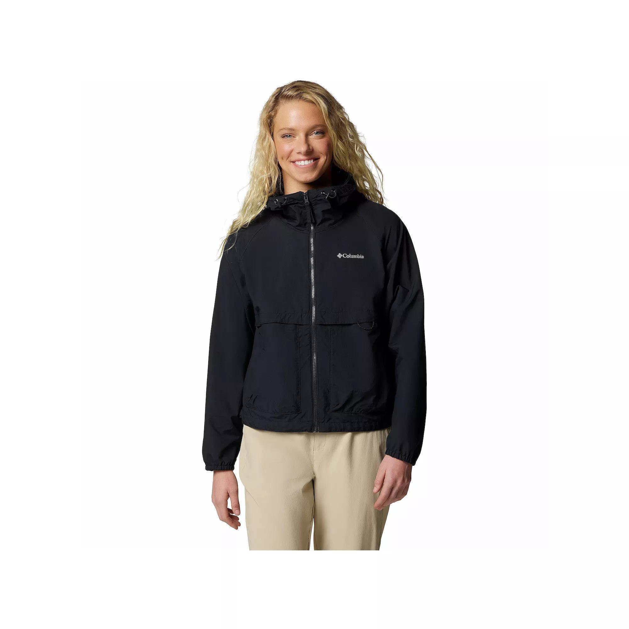 Women's Columbia Spire Valley Omni-SHIELD™ Windbreaker Jacket, Size: XXL, Clematis Blue Spray Product Image