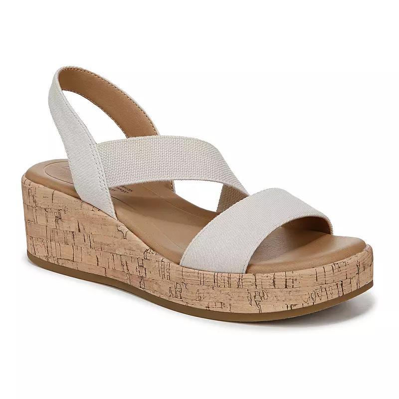 LifeStride Odette Women's Strappy Wedge Sandals, Size: 9 Wide, Bone White Product Image