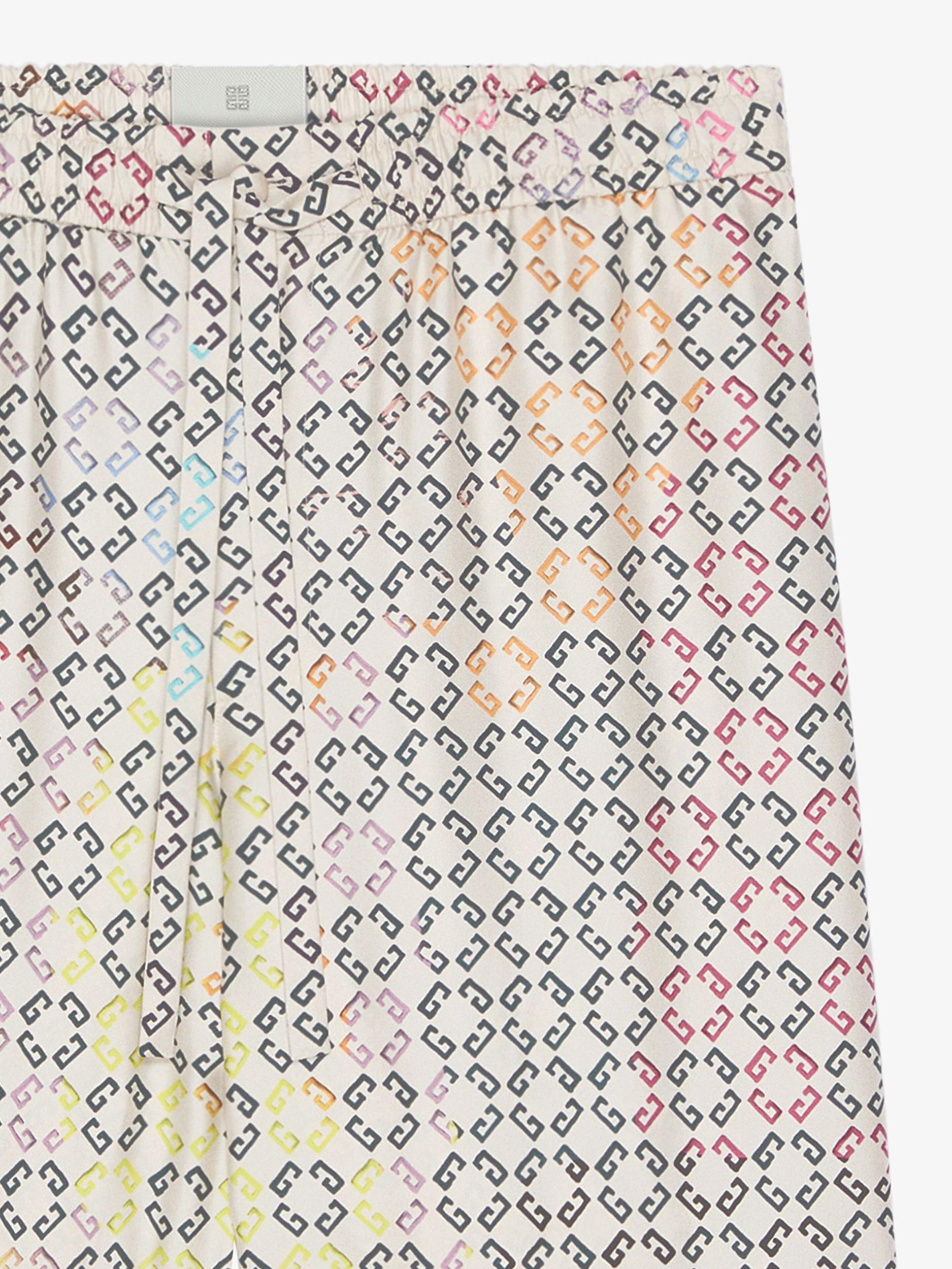 Multicolor pyjamas shorts in monogram 72 silk Product Image