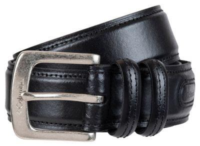 Columbia Double Loop-Stitched Leather Belt Product Image