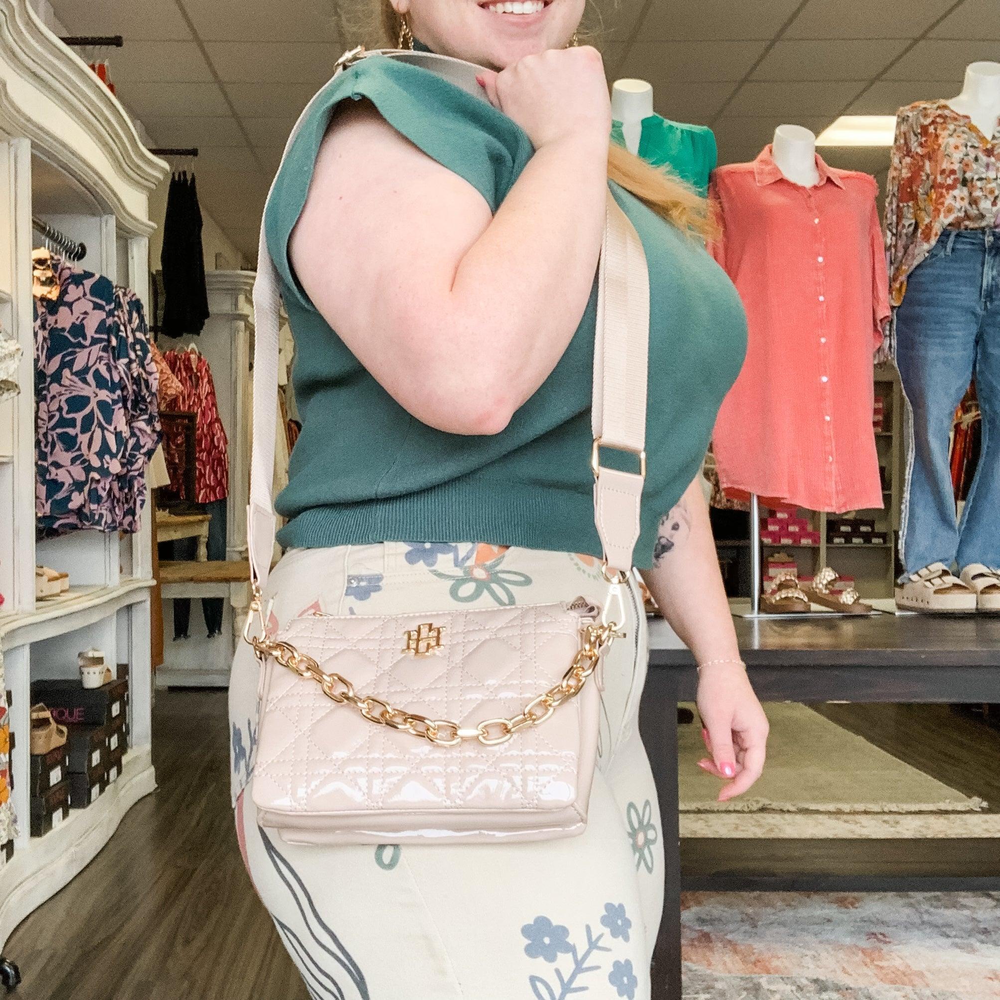 Jace Quilted Crossbody Bag 2 Colors Product Image