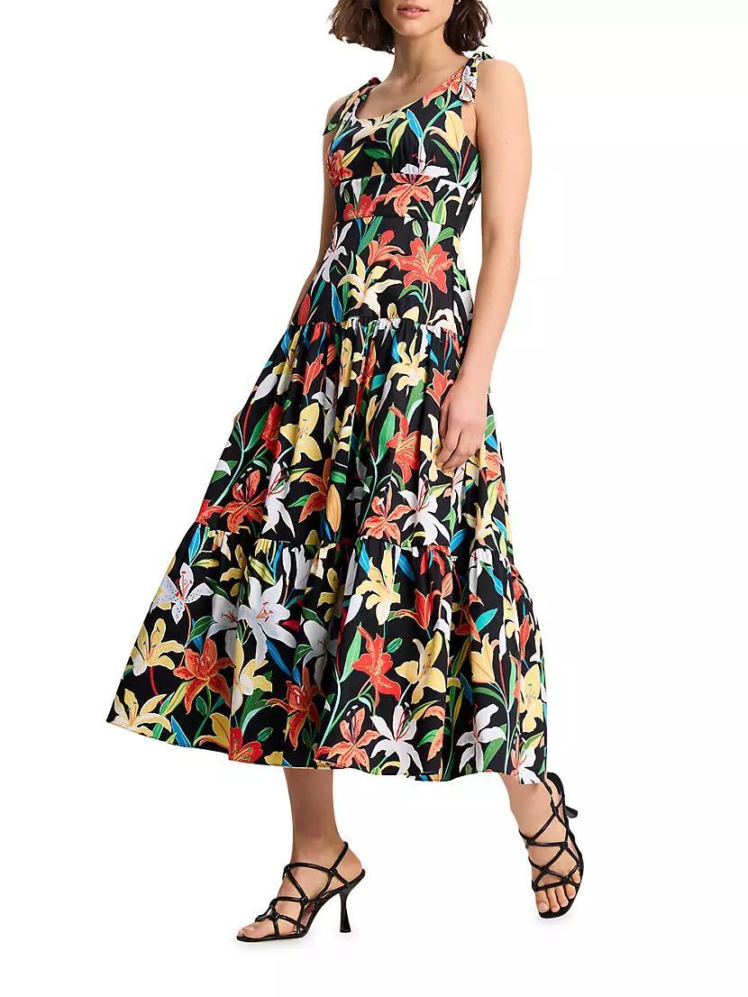Summer Lilies Newport Midi-Dress Product Image