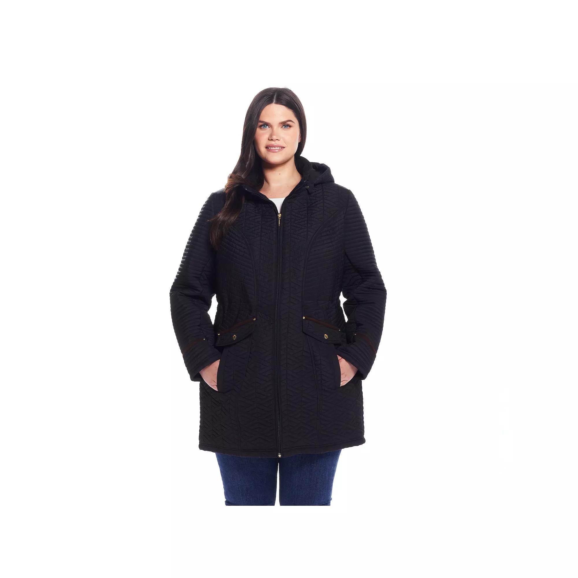 Women's Weathercast Quilted Walker with Faux Suede Details, Size: XL, Coriander Product Image