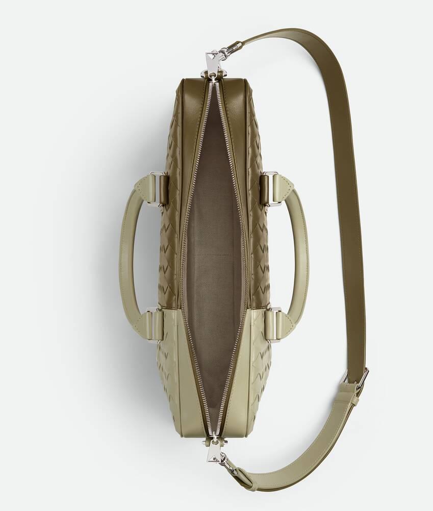 Men's Intrecciato Briefcase in Mud / Travertine Product Image