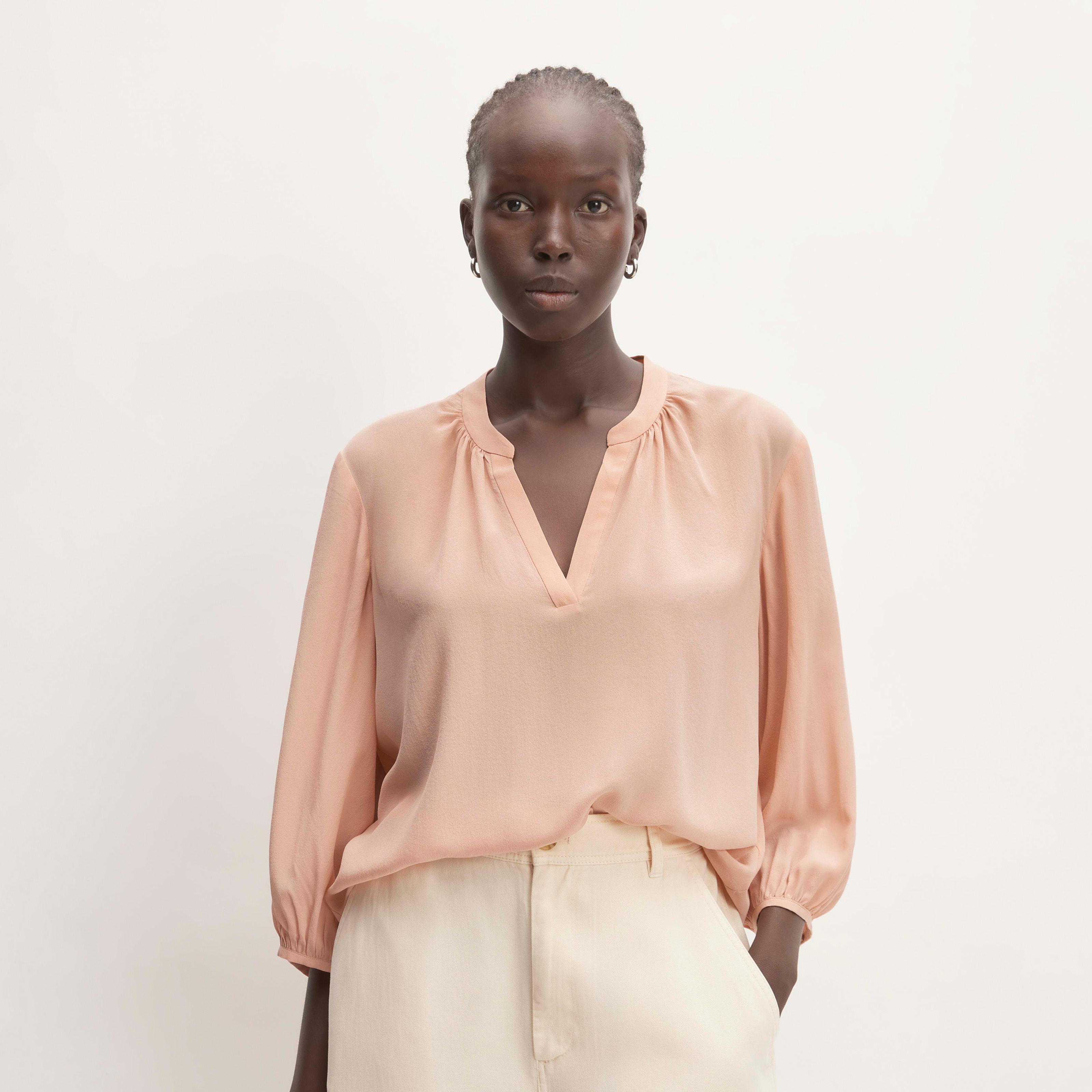 The Washable Clean Silk V-Neck Top Product Image