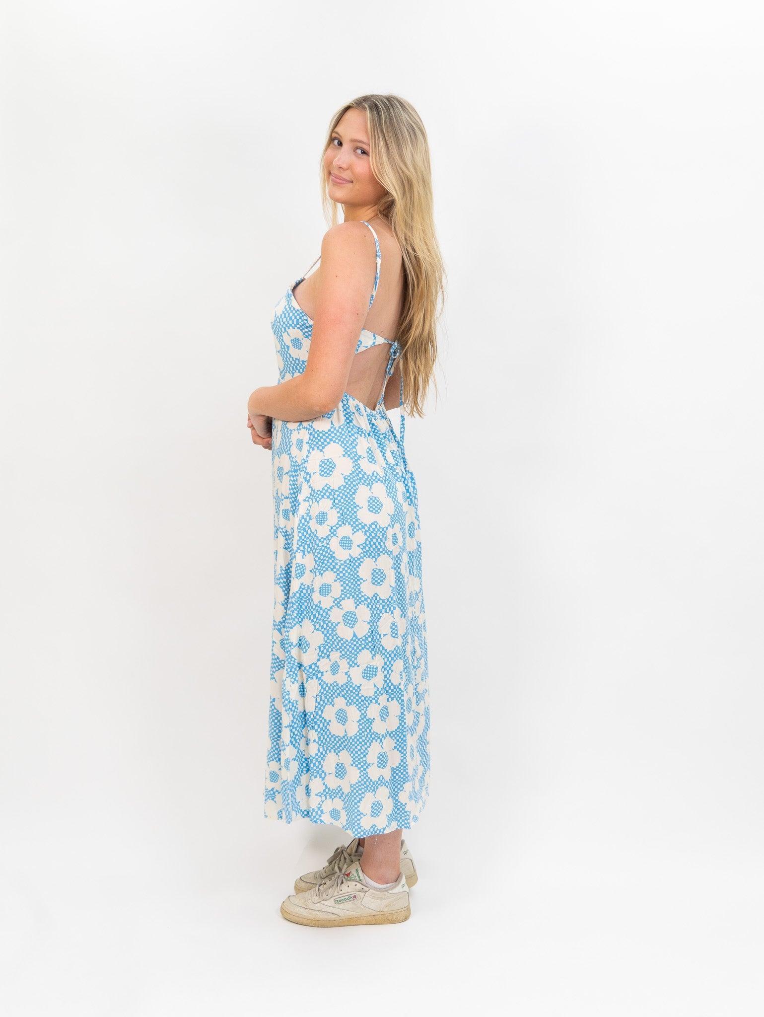 Compania Fantastica Flower Box Long Floral Dress Product Image