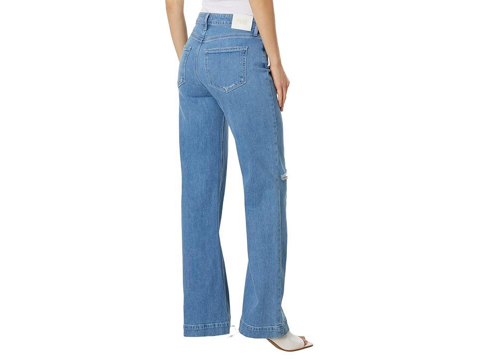 Paige Leenah with Covered Buttonfly and Seamed Beltloops in Peace Out Destructed (Peace Out Destructed) Women's Jeans Product Image