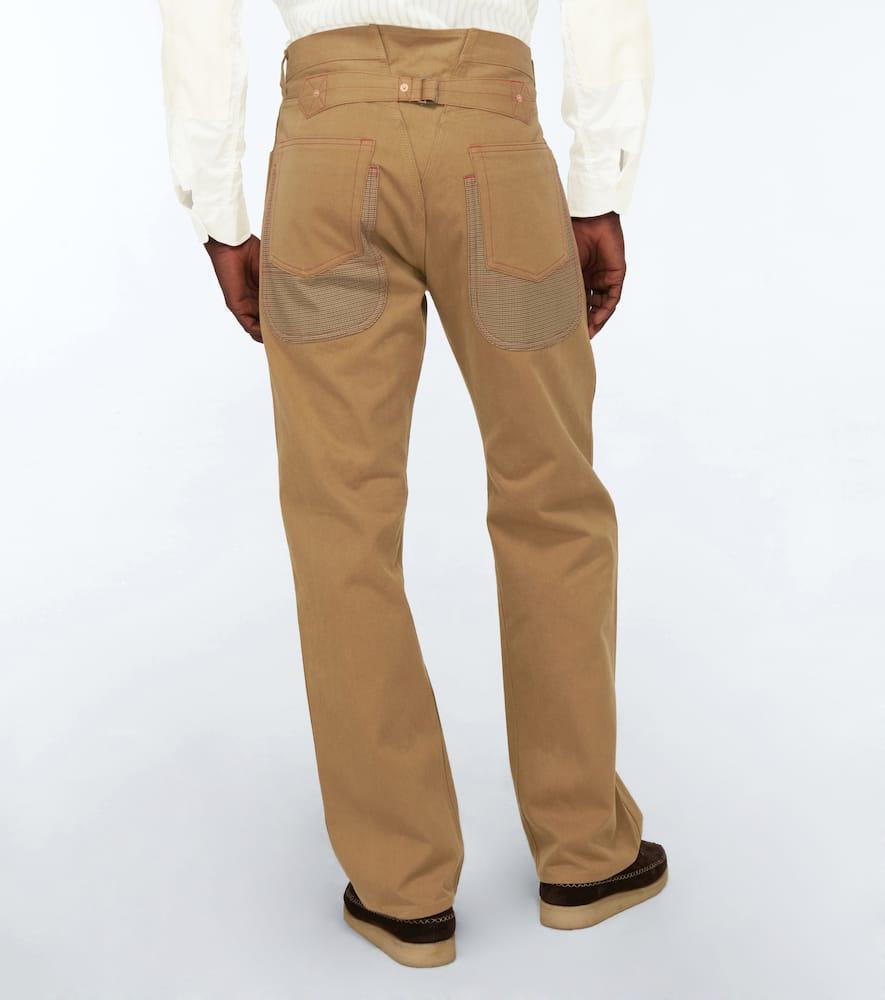 JUNYA WATANABE Straight-fit Cotton Chino Pants In Beige Product Image