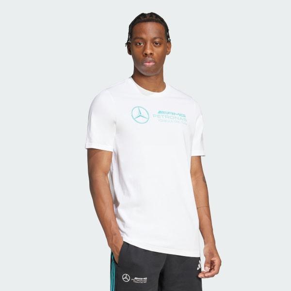 adidas Mercedes - AMG Petronas Formula One Team DNA Graphic Tee White 2XL Mens Product Image