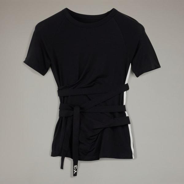adidas Y-3 Tencel Short Sleeve Tee Core White XS Womens Product Image