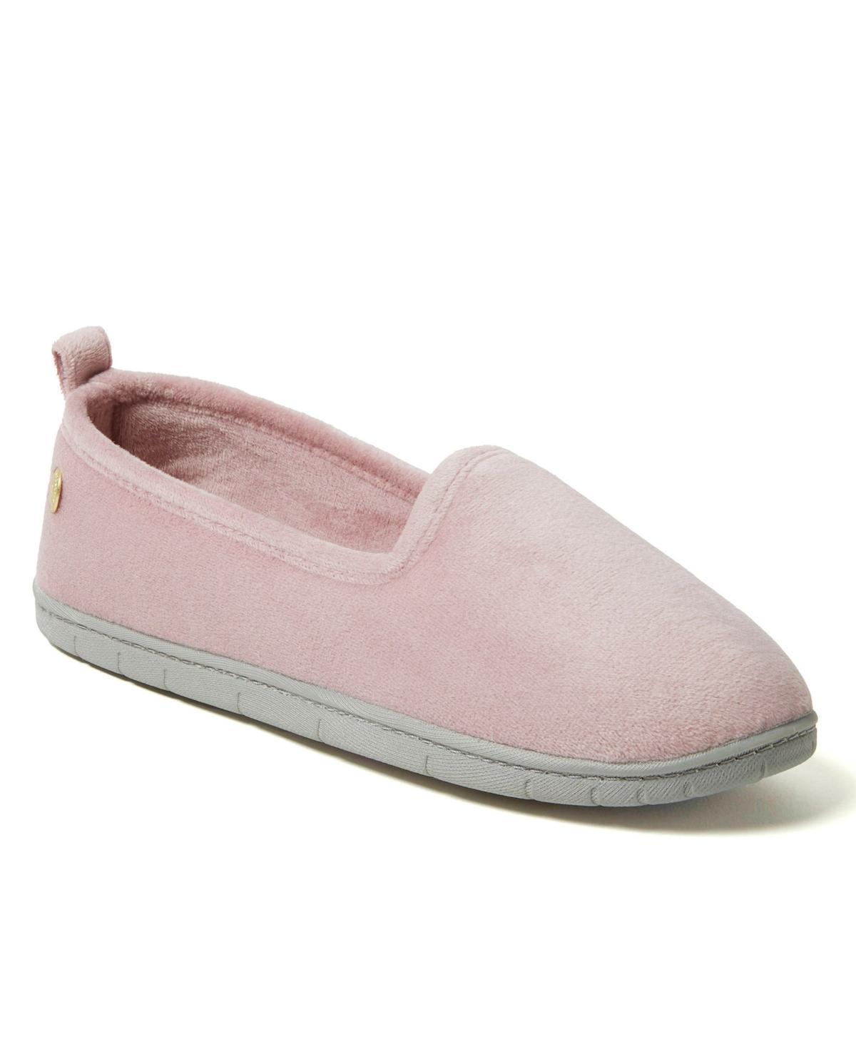 Dearfoams Rachel Velour Womens Closed Back Slippers Product Image