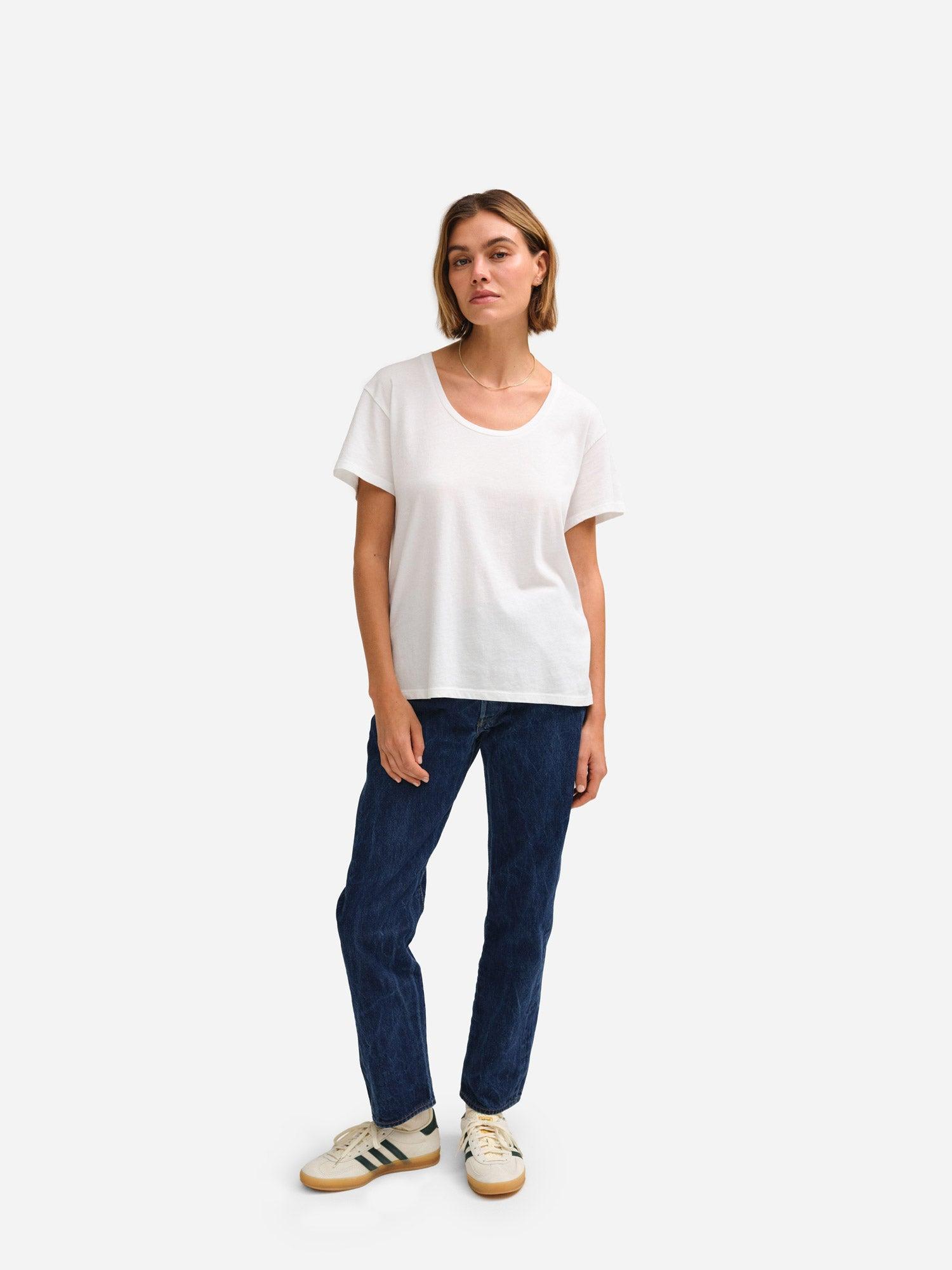 Organic Cotton Classic U-Neck Tee Female Product Image