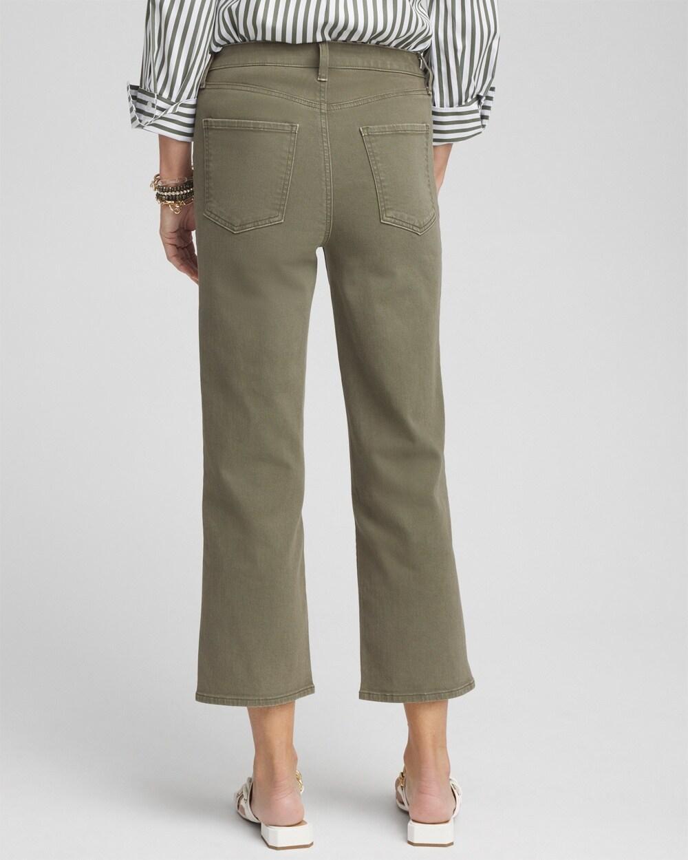 High Rise Straight Cropped Denim Product Image