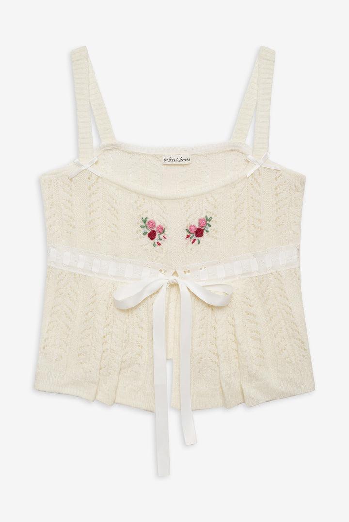 Nathalie Top — Ivory Product Image