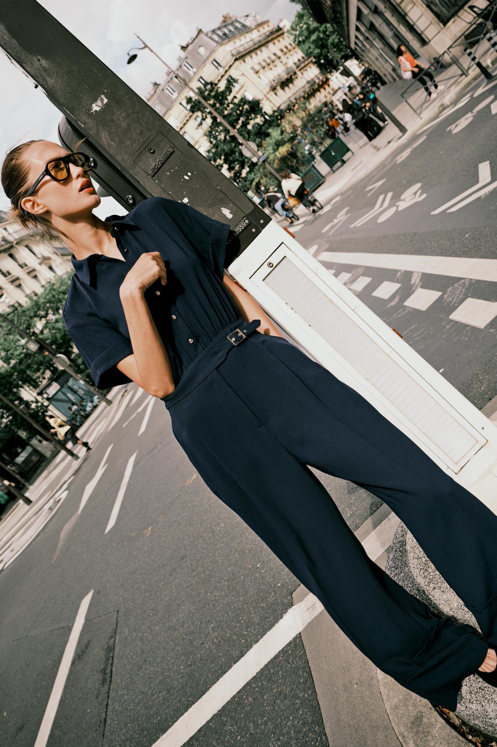 LONG CREPE JUMPSUIT Product Image