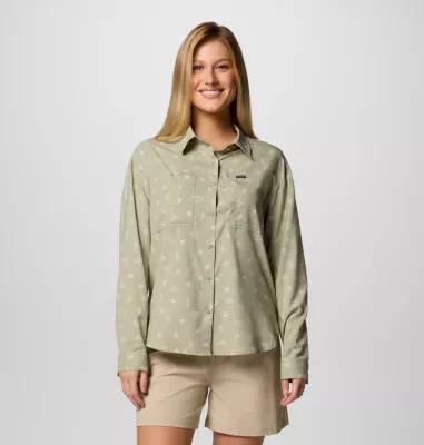 Columbia Women's Silver Ridge Utility Patterned Long Sleeve Shirt- Product Image