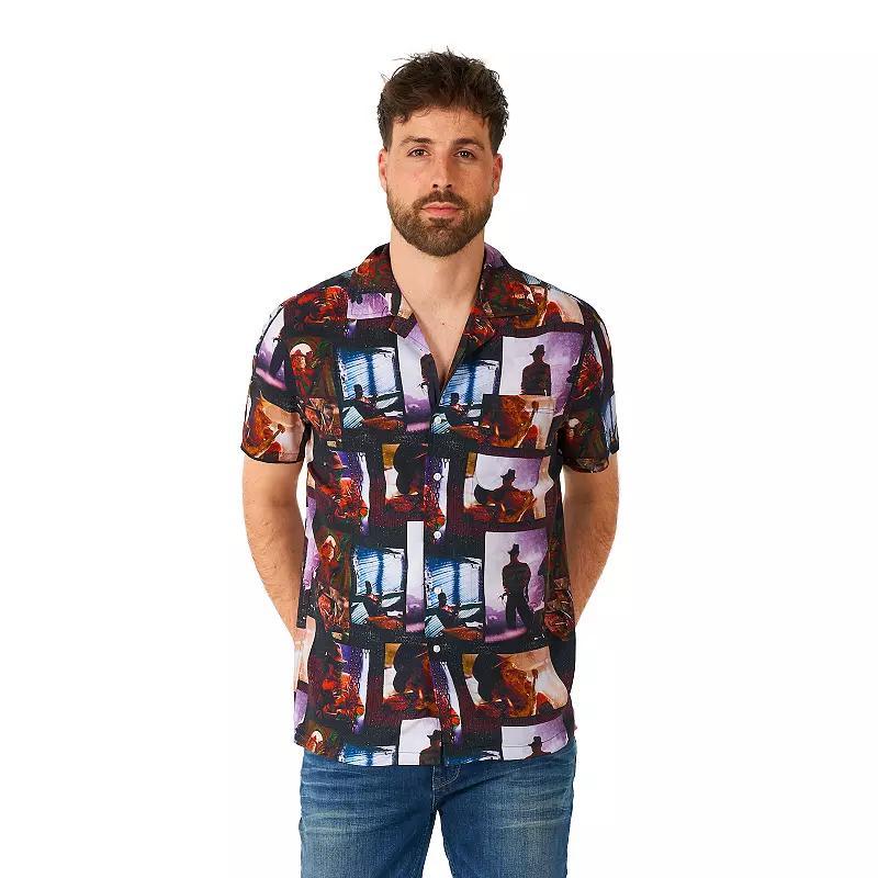 Men's OppoSuits Halloween Nightmare on Elm Street Shirt, Size: Large, Black Product Image