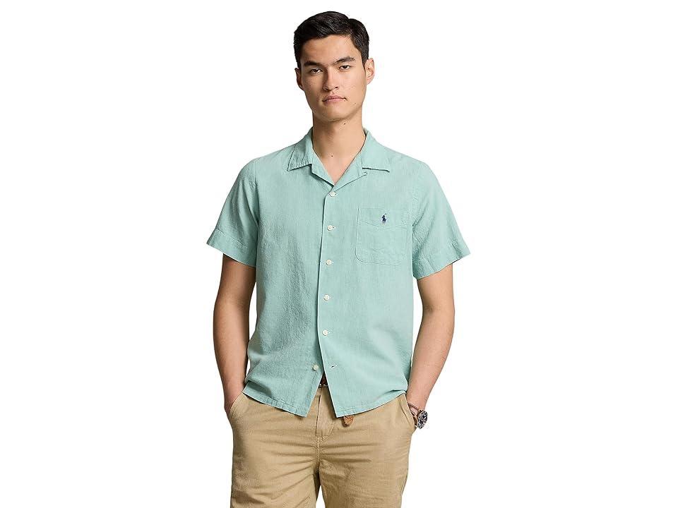 Polo Ralph Lauren Classic Fit Linen-Cotton Camp Shirt (Celadon) Men's Clothing Product Image