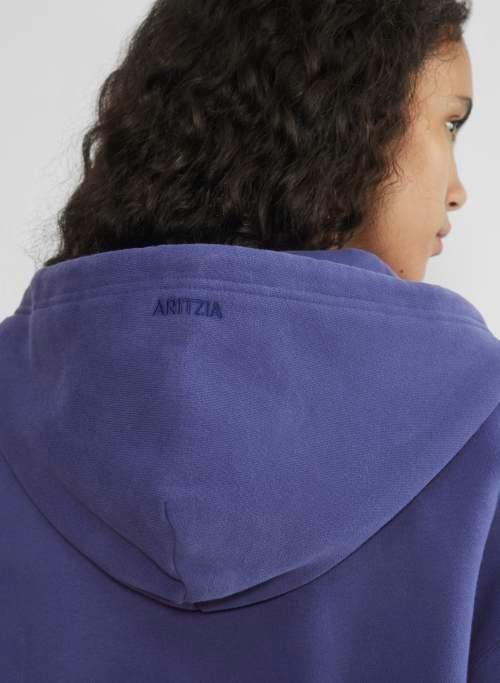 cozy fleece boyfriend zip hoodie Product Image