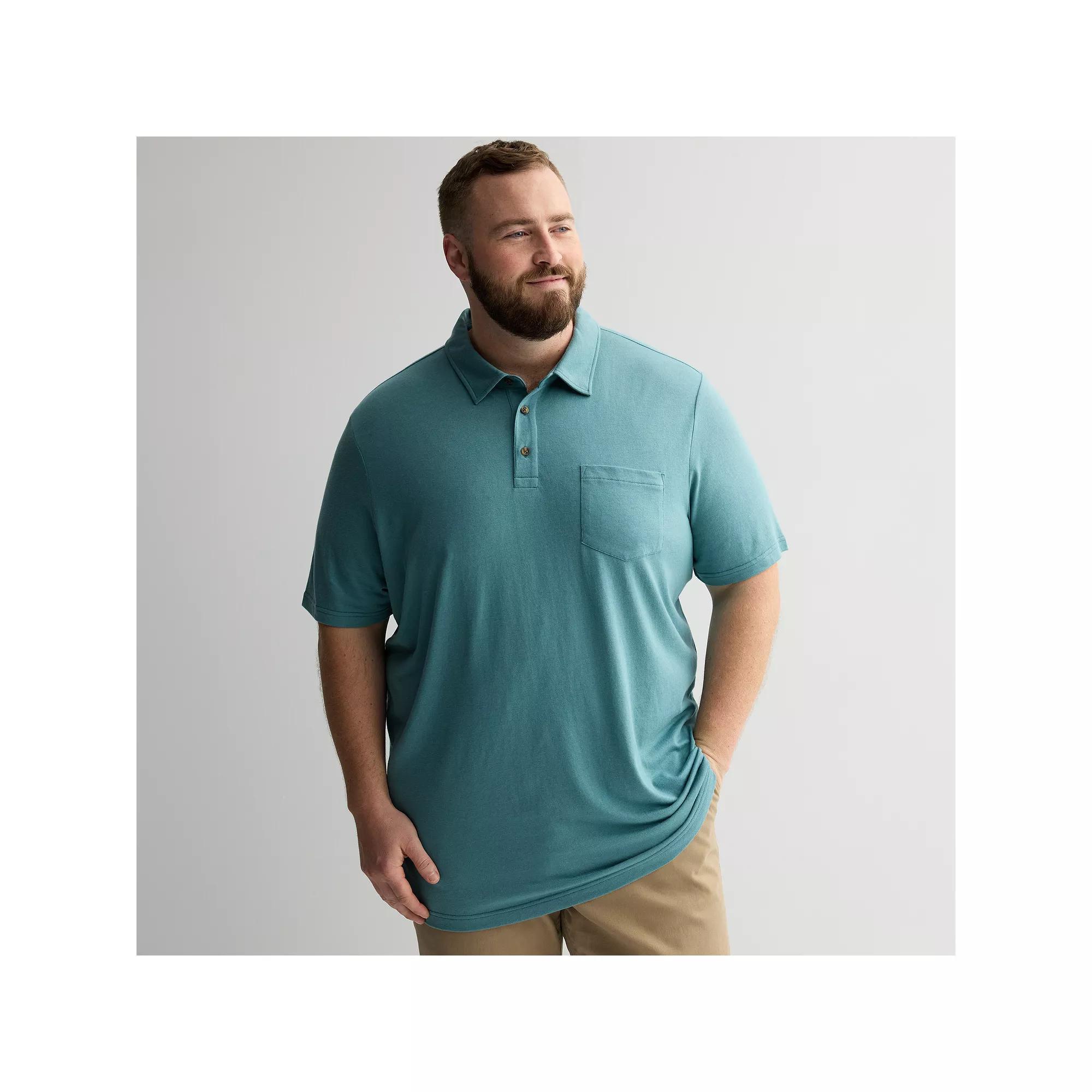 Big & Tall Sonoma Goods For Life® The Super Soft Polo, Men's, Size: 2XB, Medium Blue Product Image