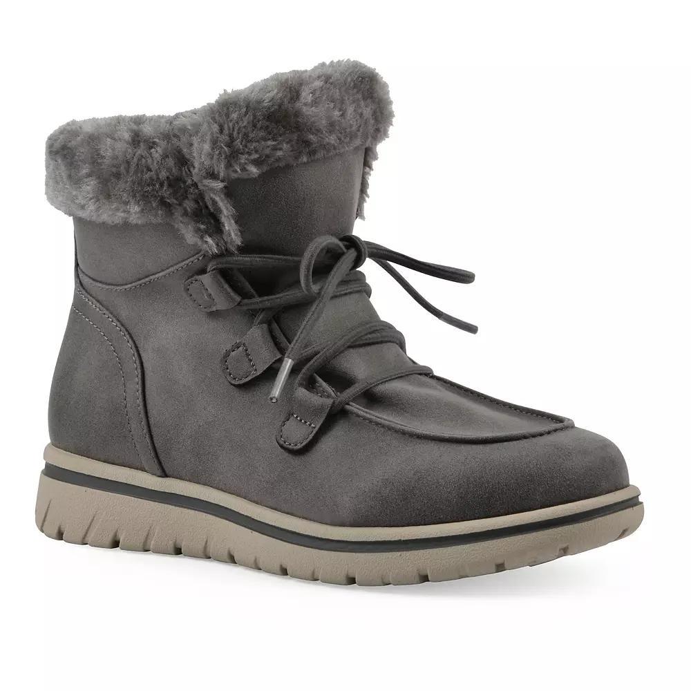 Cliffs by White Mountain Harisson Womens Ankle Boots Grey Fabric Product Image