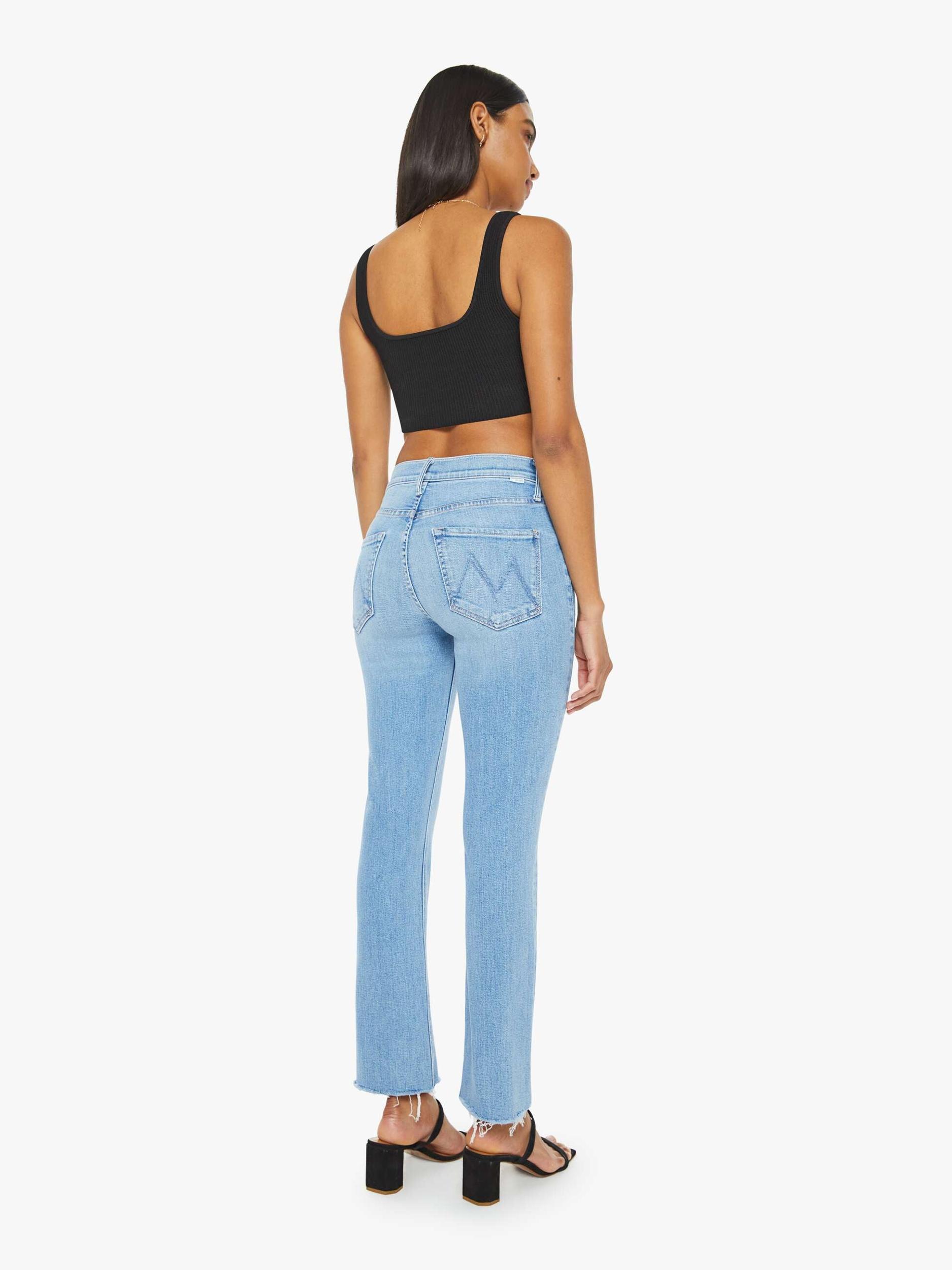 Mother Denim The Mid Rise Dazzler Ankle Fray Product Image