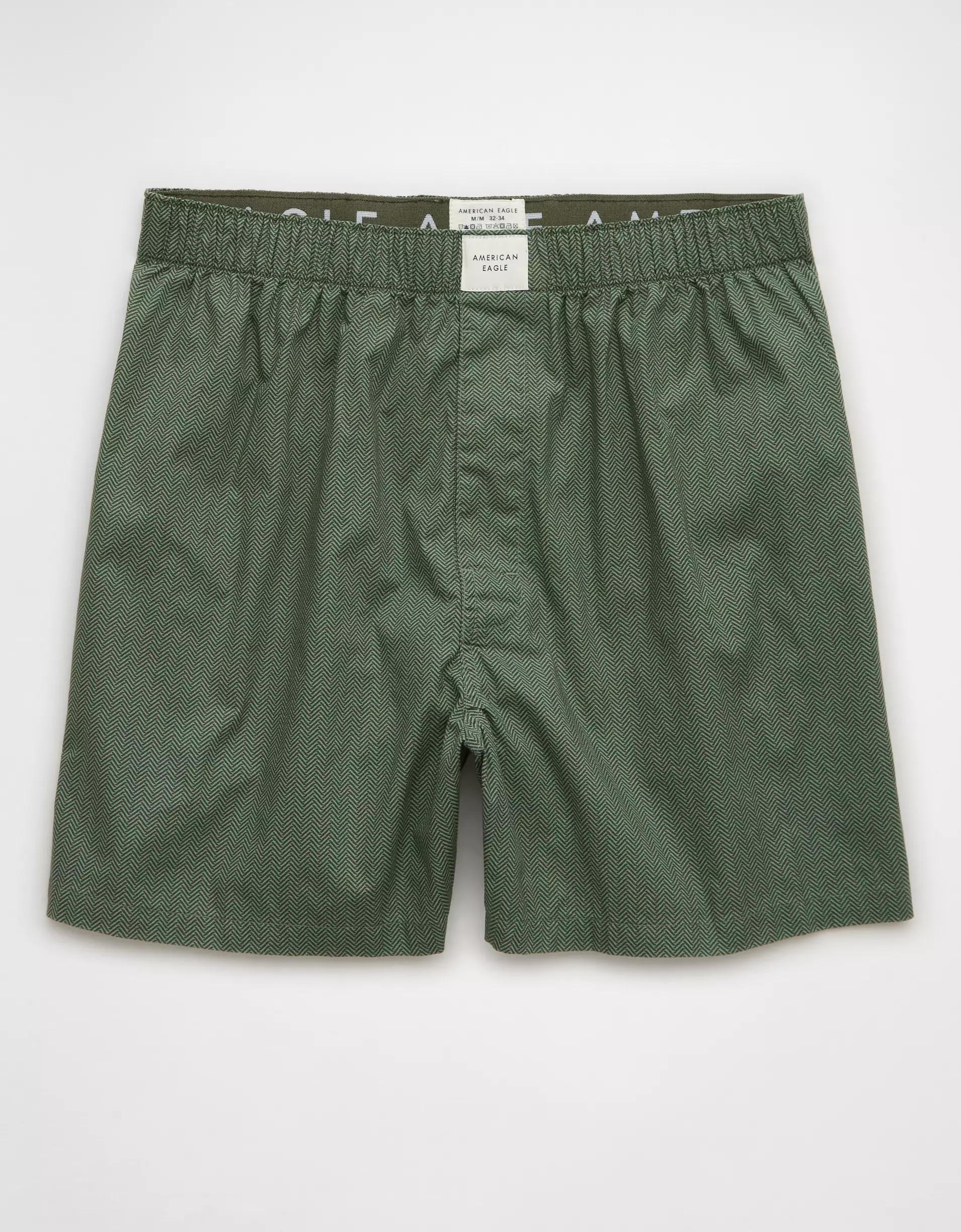 AEO Men's Plaid Stretch Boxer Short Product Image