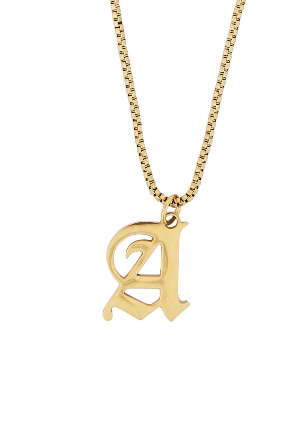 Old English Initial Necklace petit moments Product Image