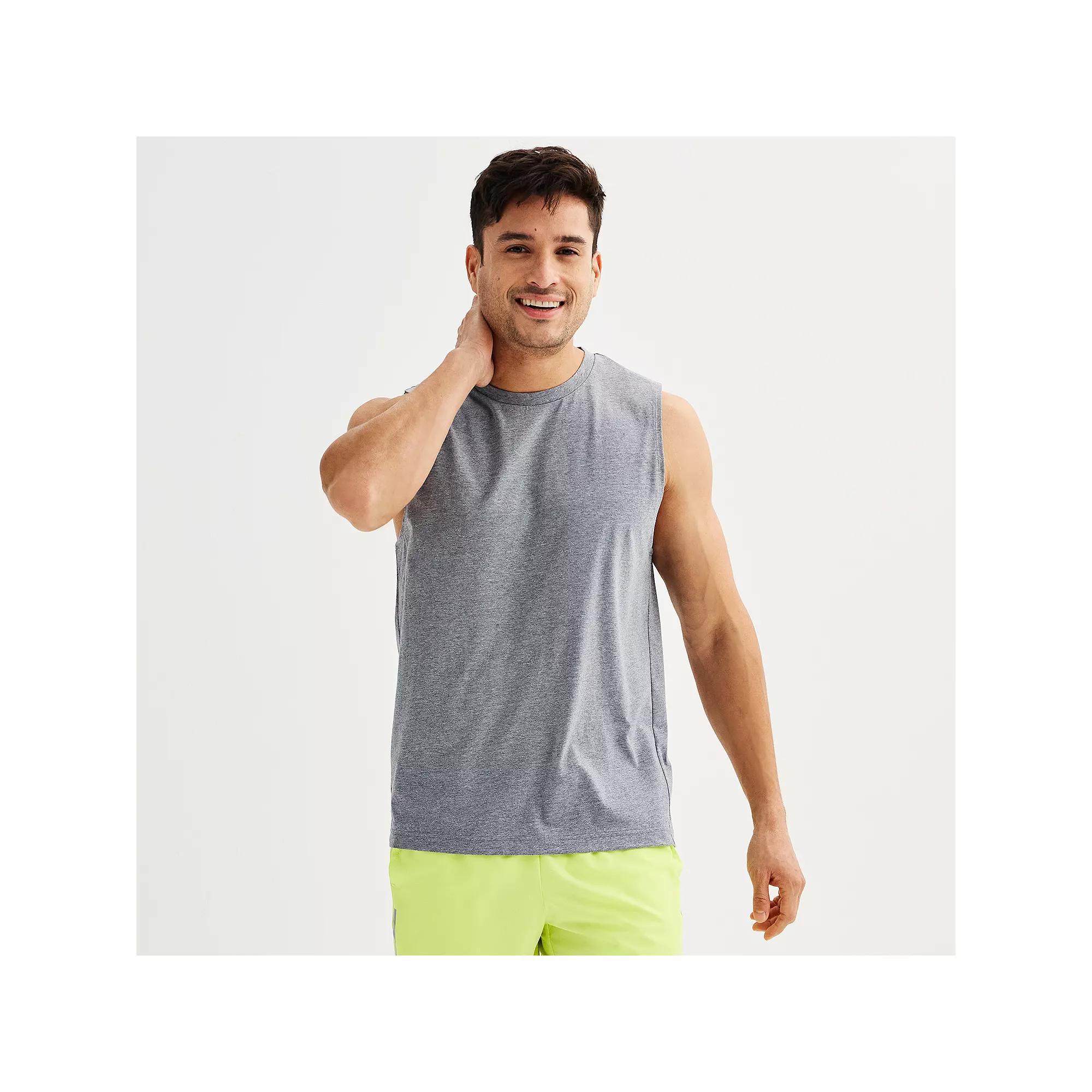 Men's Tek Gear® Essential Muscle Tank, Size: XXL, Gray Grey Product Image