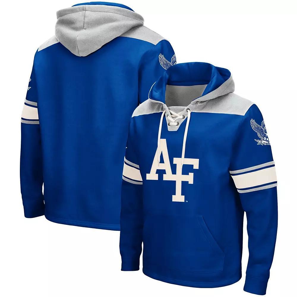 Men's Colosseum Royal Air Force Falcons 2.0 Lace-Up Hoodie, Size: 2XL, Afa Blue Product Image