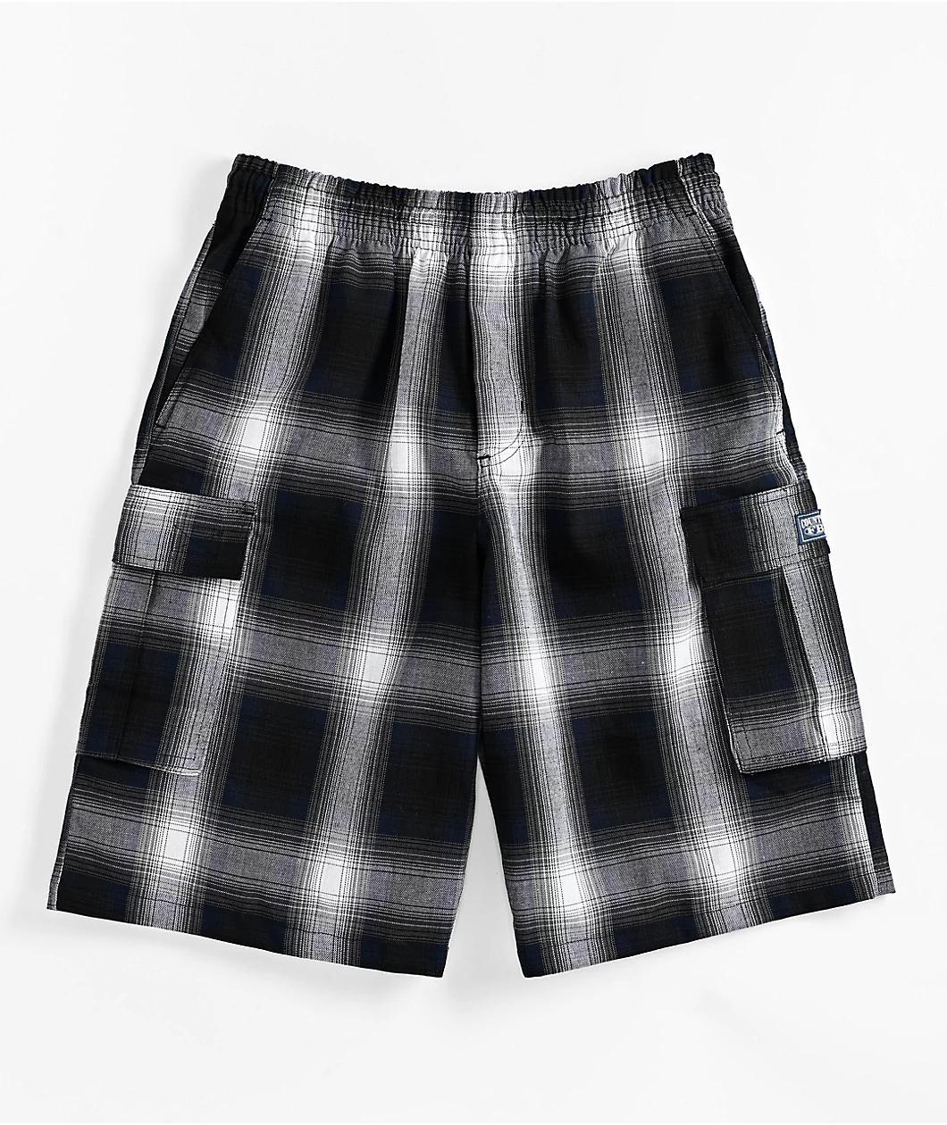 FB County Checker Blue Cargo Shorts Product Image