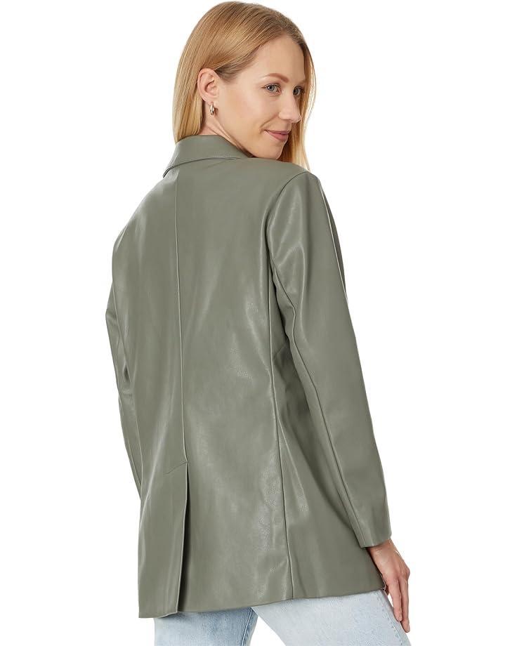 Leather Oversized Blazer Product Image