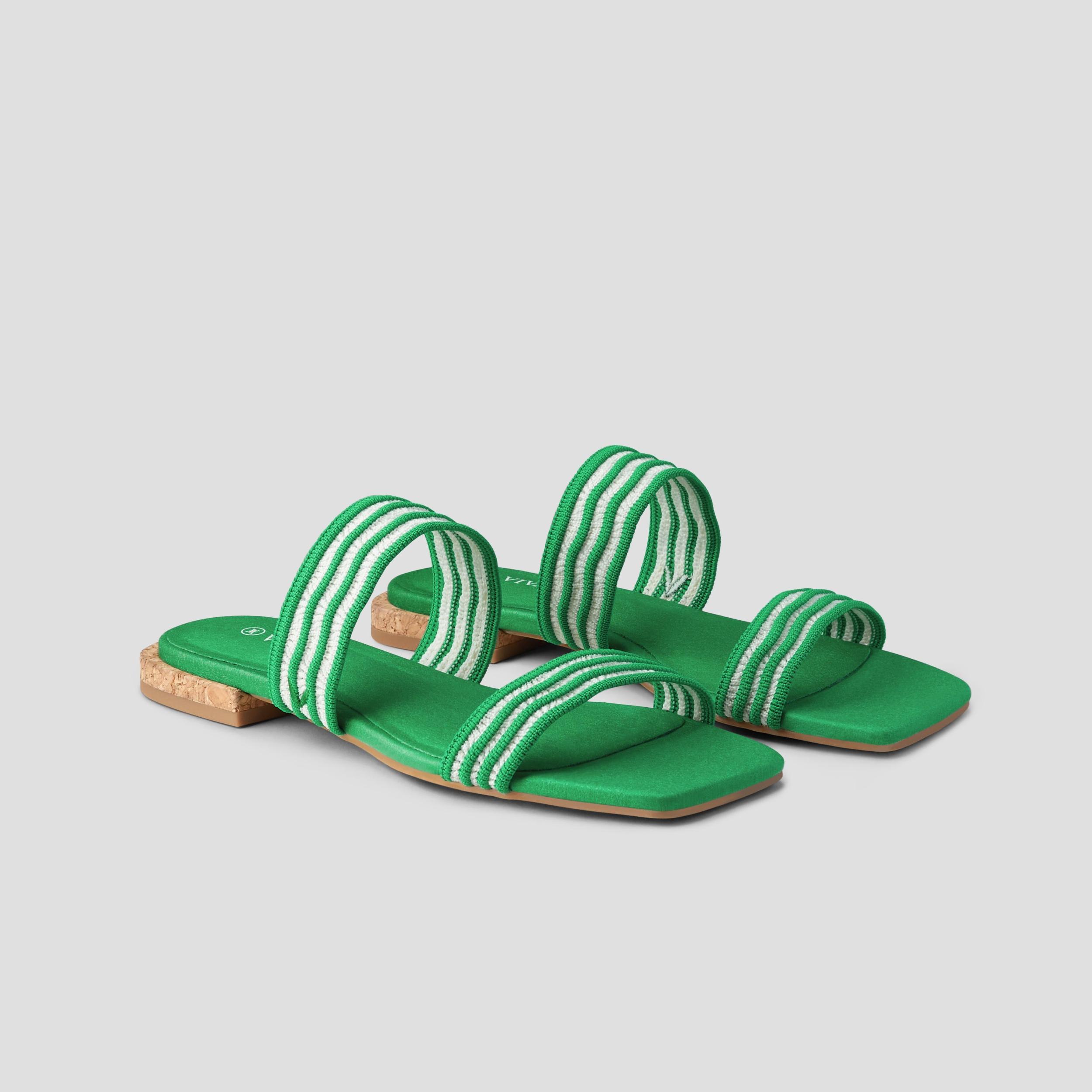 Square-Toe Slide Sandal (Maya) Product Image