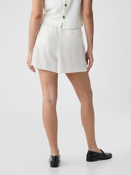 365 High Rise Linen-Blend Shorts Product Image