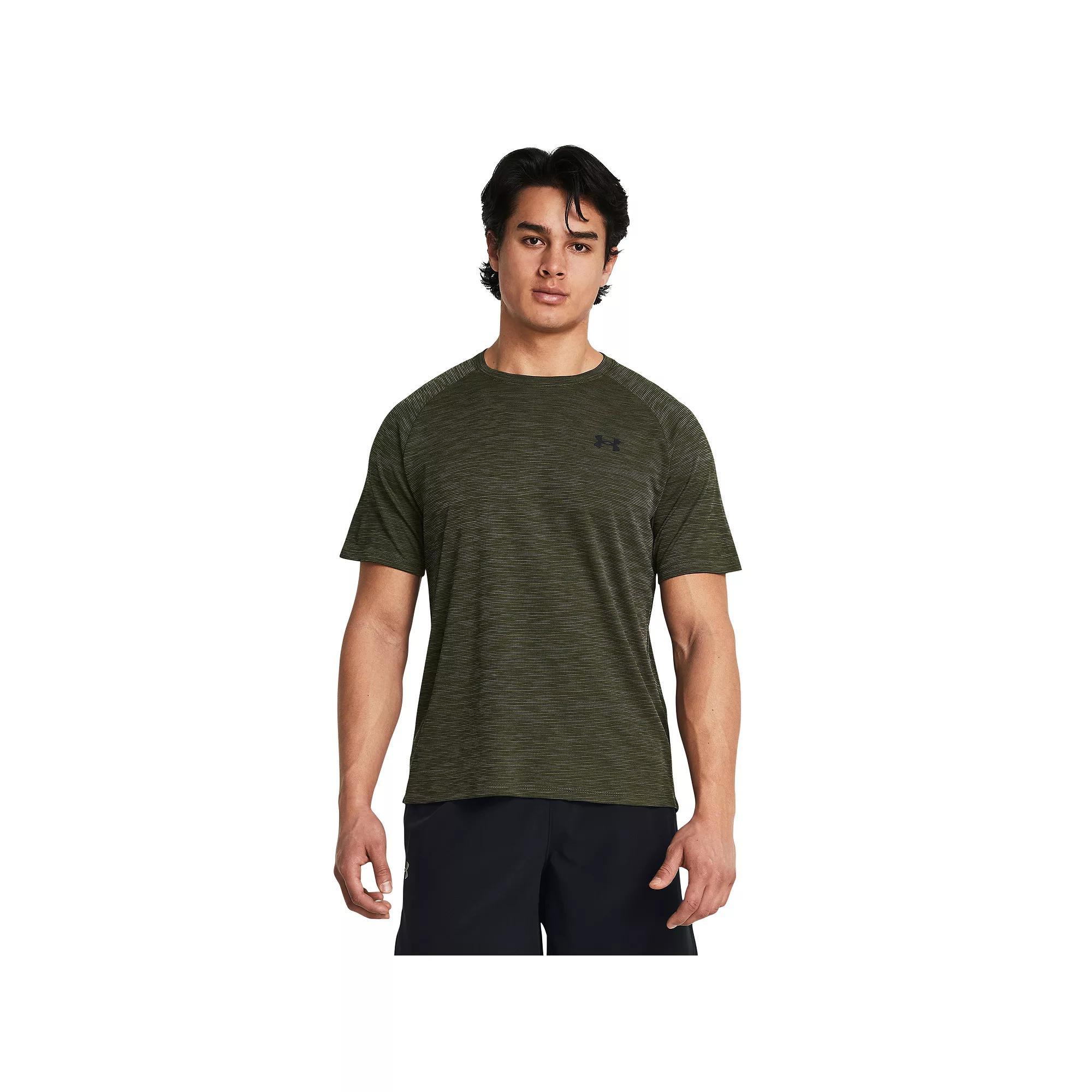 Men's Under Armour Tech Textured Short Sleeve Tee, Size: XXL, Marine Od Green Product Image