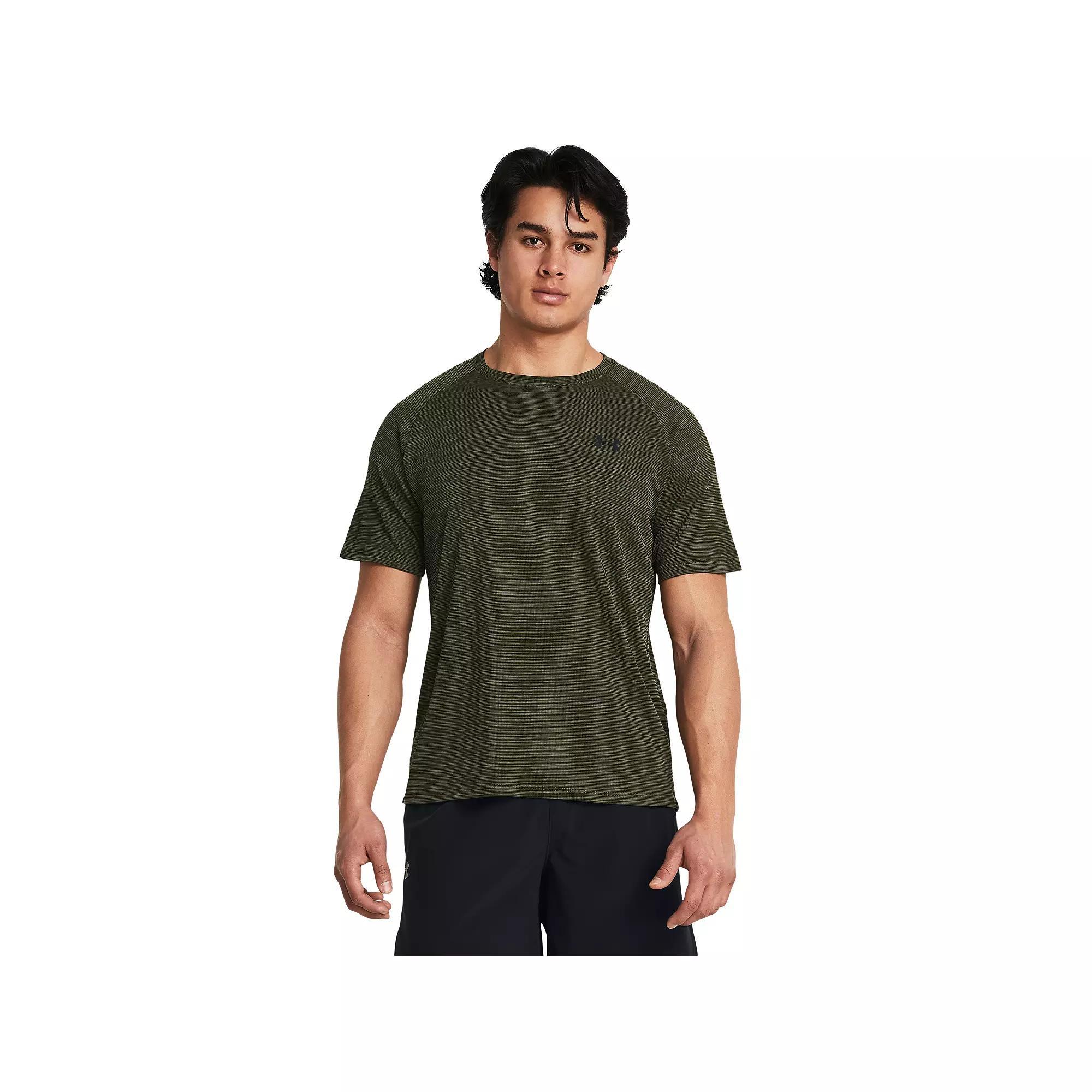 Men's Under Armour Tech Textured Short Sleeve Tee, Size: XXL, Marine Od Green Product Image