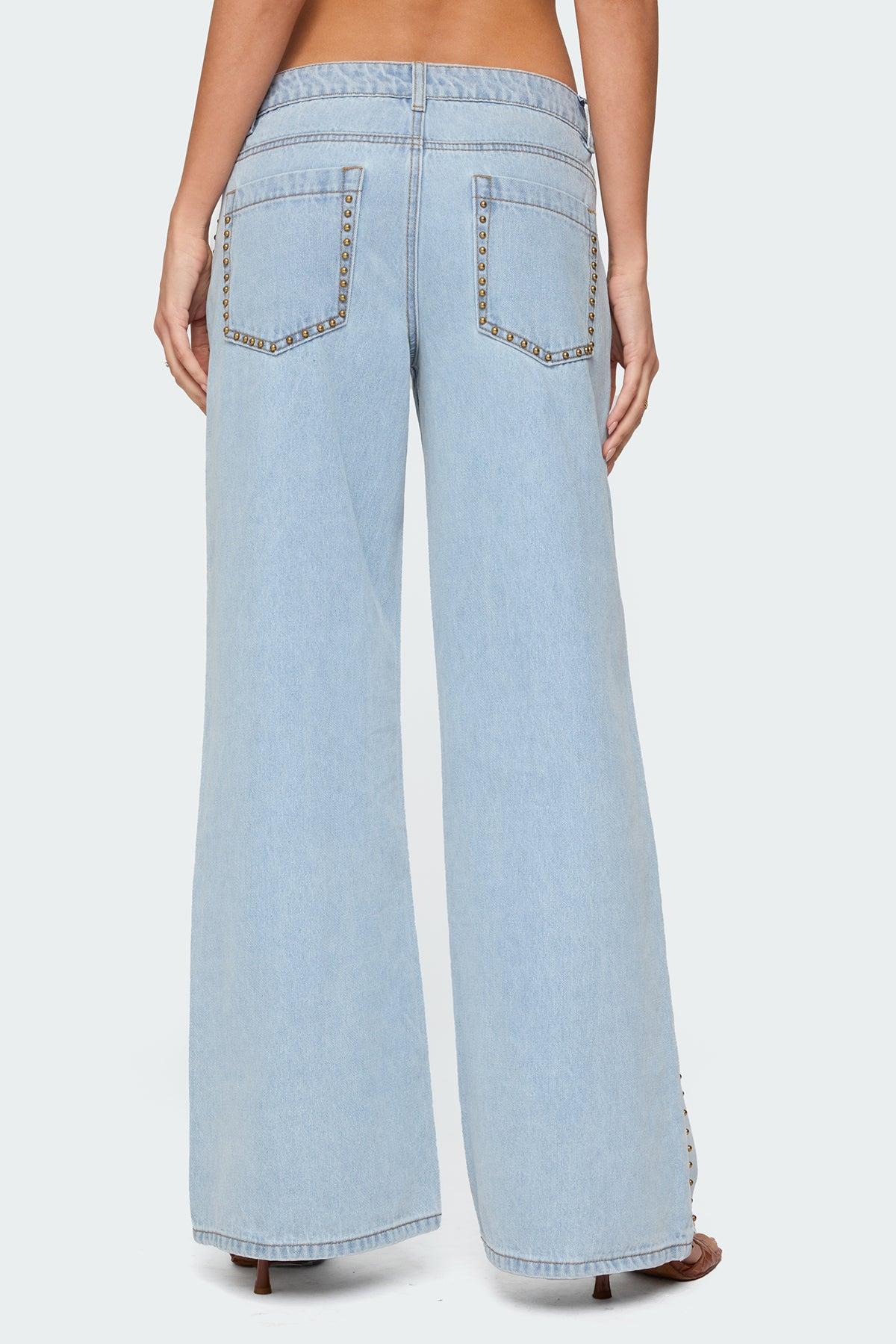 Stassie Studded Low Rise Jeans Product Image