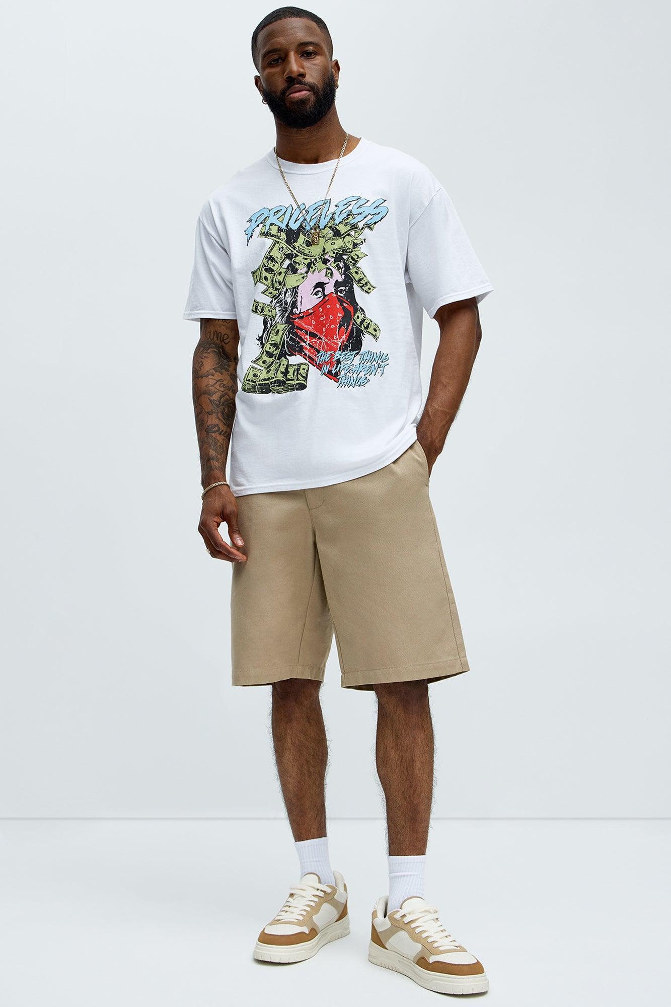 Life Is Priceless Short Sleeve Tee - White Product Image