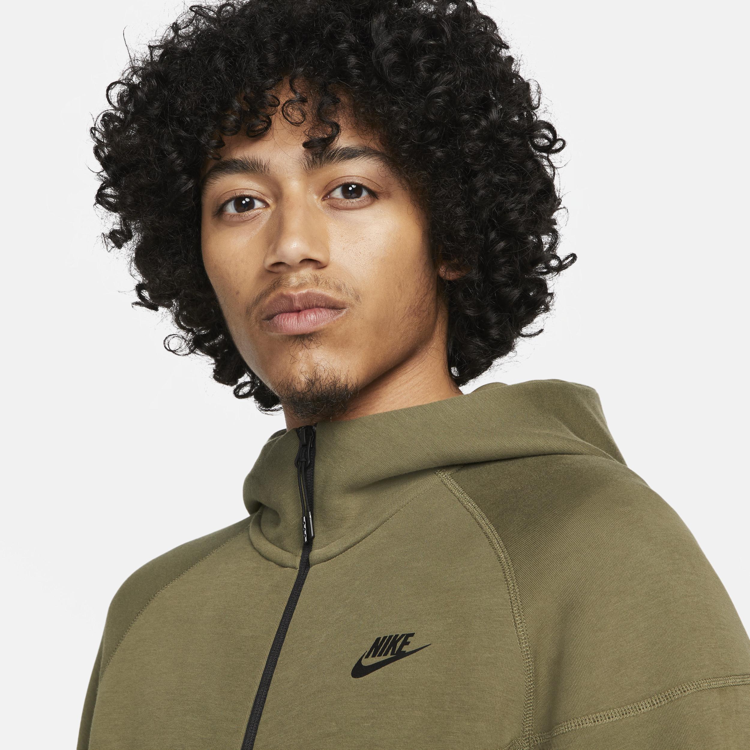 Nike Tech Fleece full zip hoodie in gray Product Image