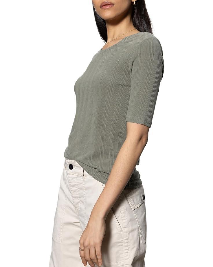 Short Sleeve Tee With Lace Sleeve Opening Product Image