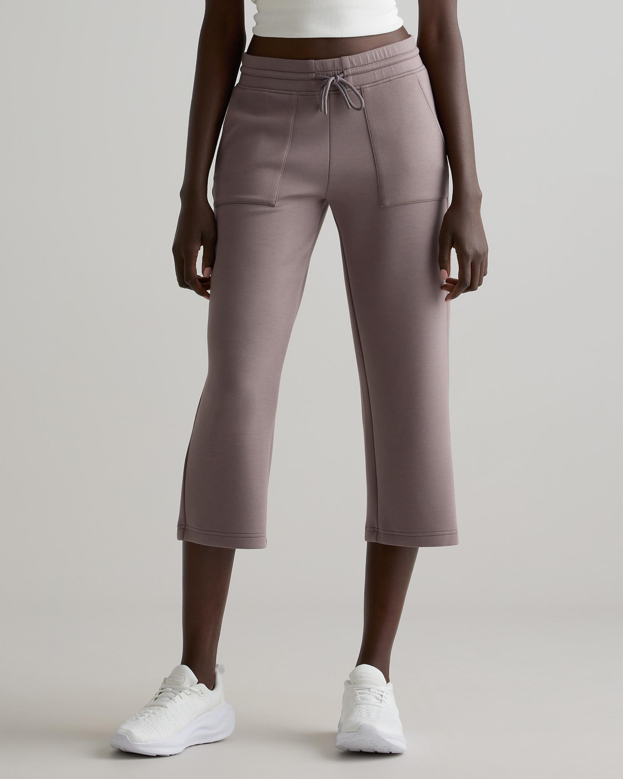 Quince | Women's CloudComfort High-Rise Cropped Sweatpant Size XS, Tencel Product Image