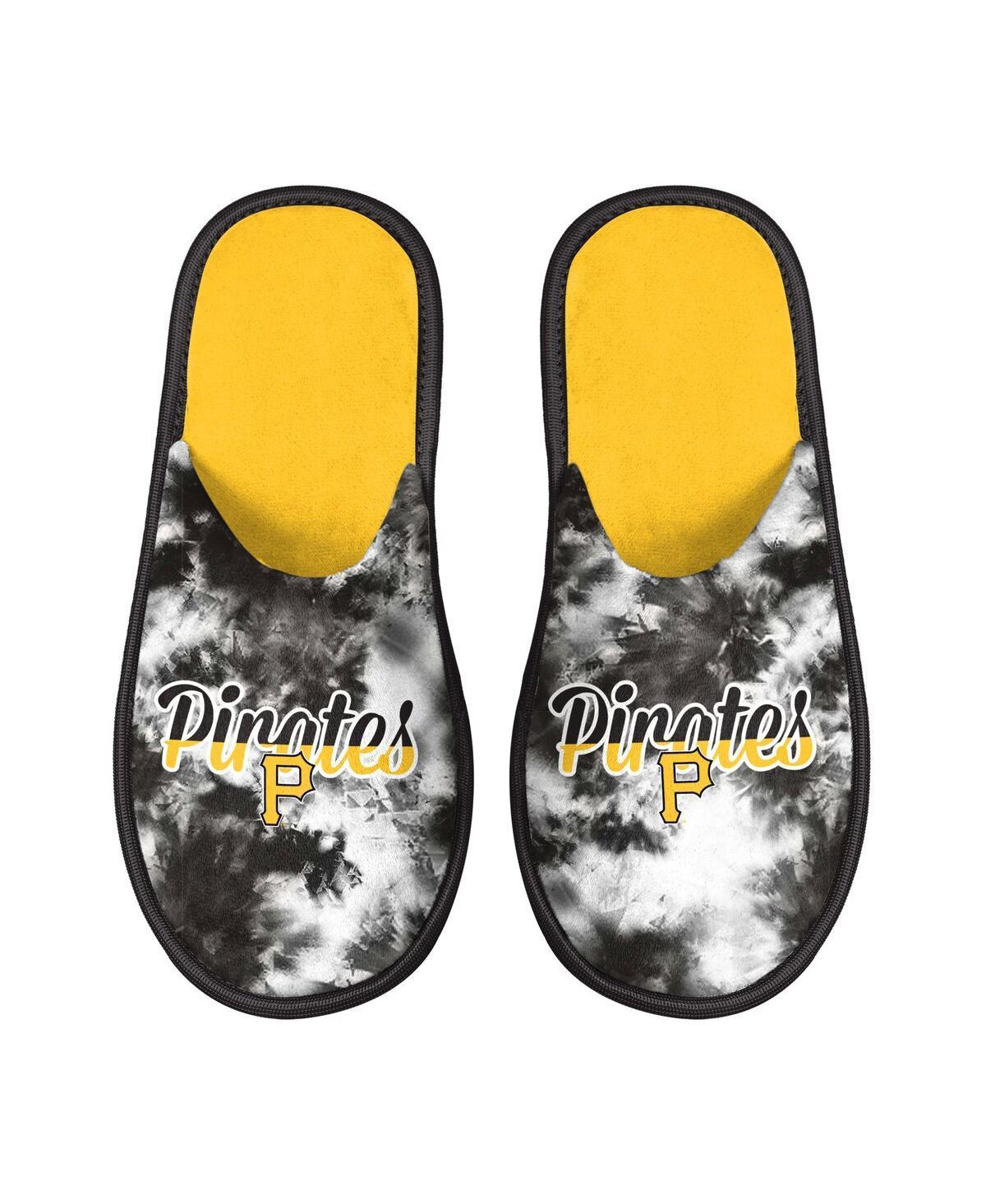 Women's FOCO Pittsburgh Pirates Team Scuff Slide Slippers, Size: Large, Black Product Image