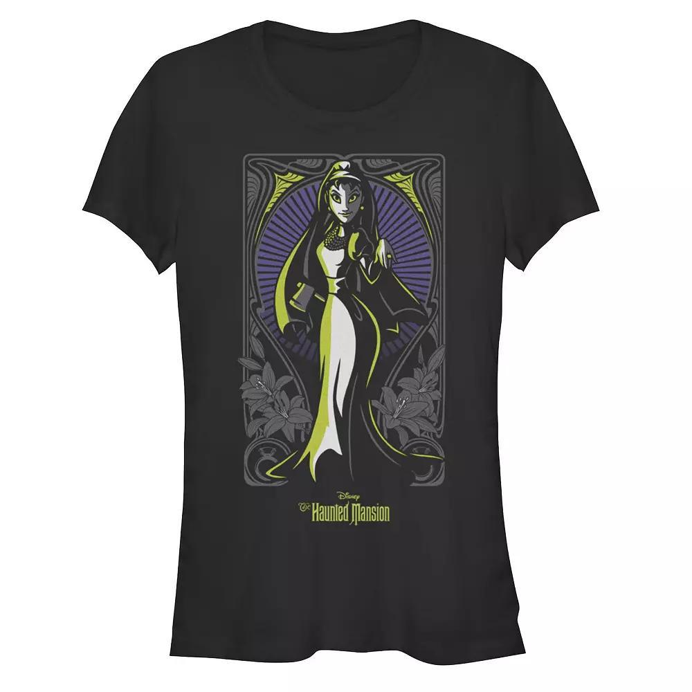 Disney's The Haunted Mansion Bride Nouveau Women's Portrait Tee, Girl's, Size: Medium, Black Product Image